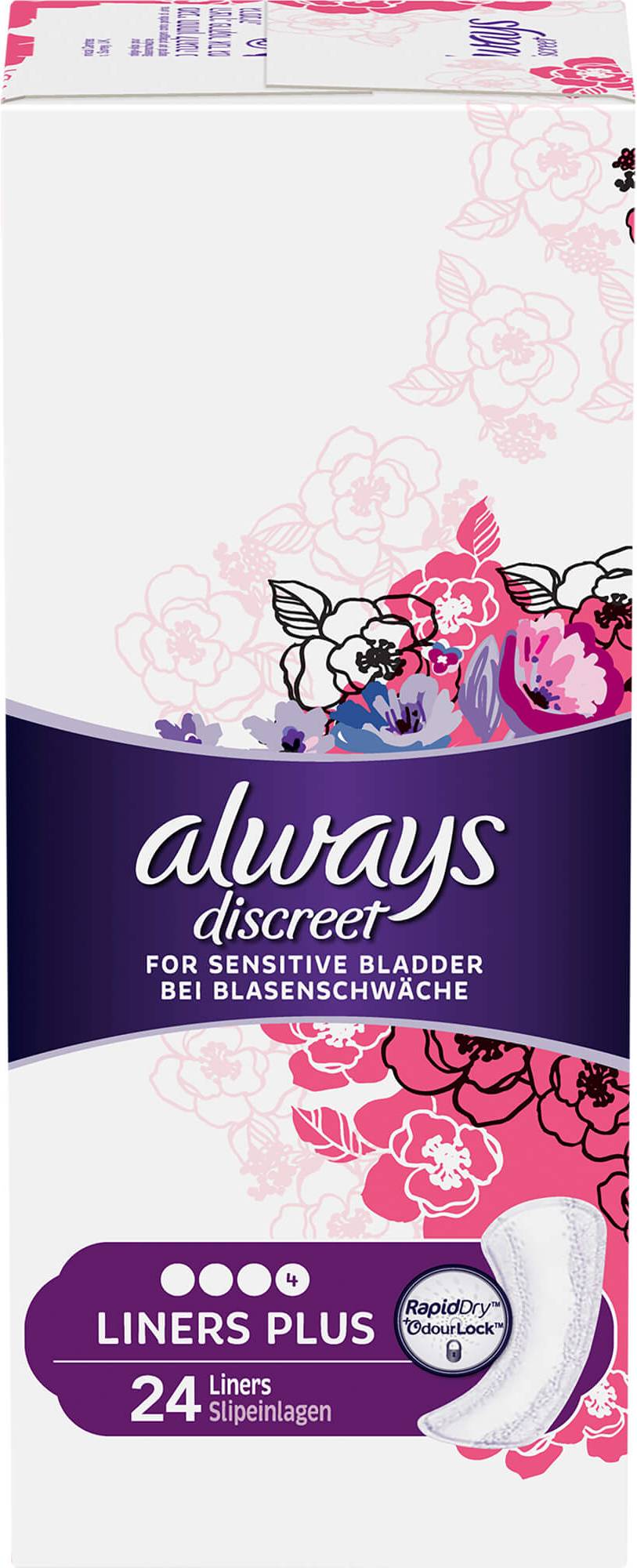 Always discreet Always Always Discreet Inkontinenz Liner Plus 24 St