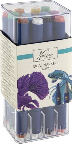 Dual markers Legind Runde Dobbelte Markører 12 Stk