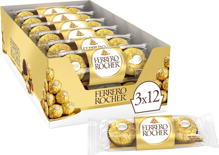 Ferrero Rocher Ferrero Rocher 3pc Box 12ct