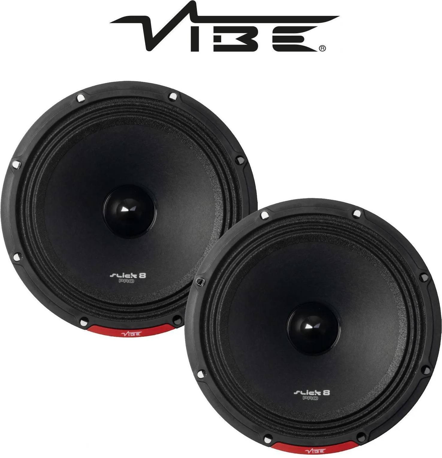 Slick Pro8 8 Inch Inch Pro Car Audio Midrange Speakers 450W