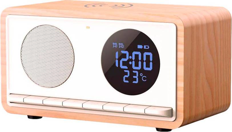 Clockradio Manta RDI912W Rimini Clockradio Bluetooth 10 Timer
