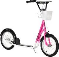 Homcom Kids Kick Scooter 16 Inch Inflatable Rubber Tyres