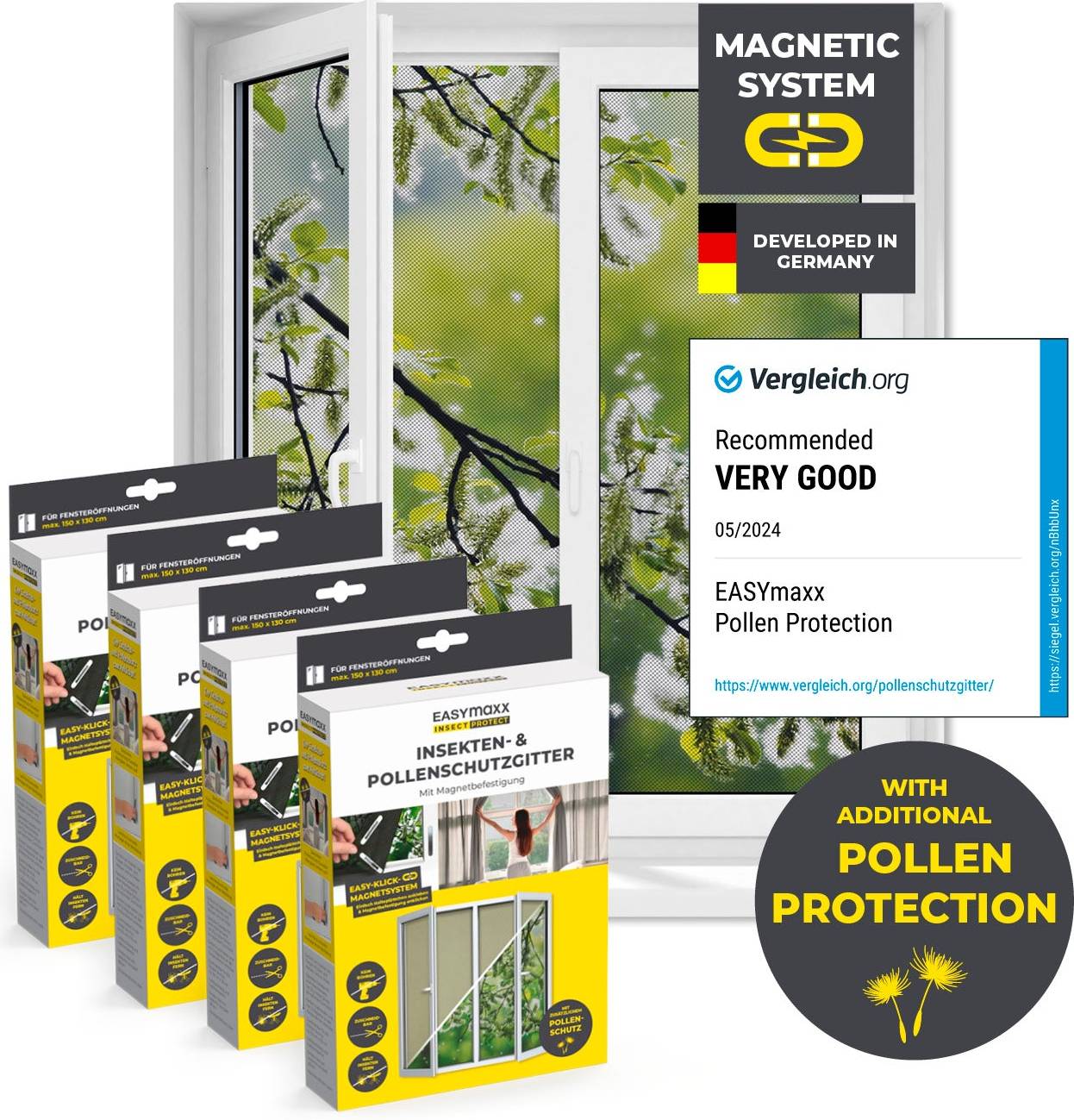 Insect Protect Insecten & Pollenhor Set Van 4