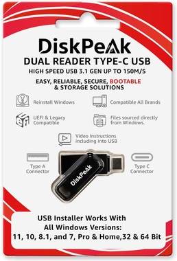 Microsoft Bootable Flash Drive 64GB Win Installer