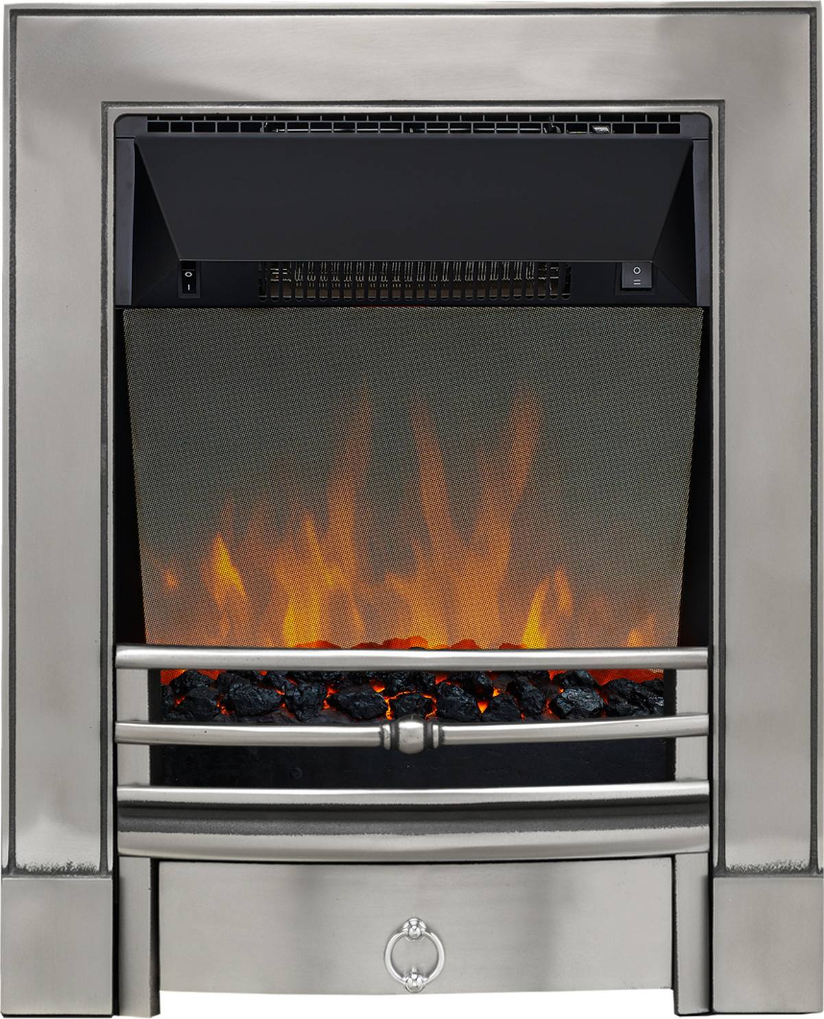 Focal Point Soho LED Inset Remote Fire Chrome Silver