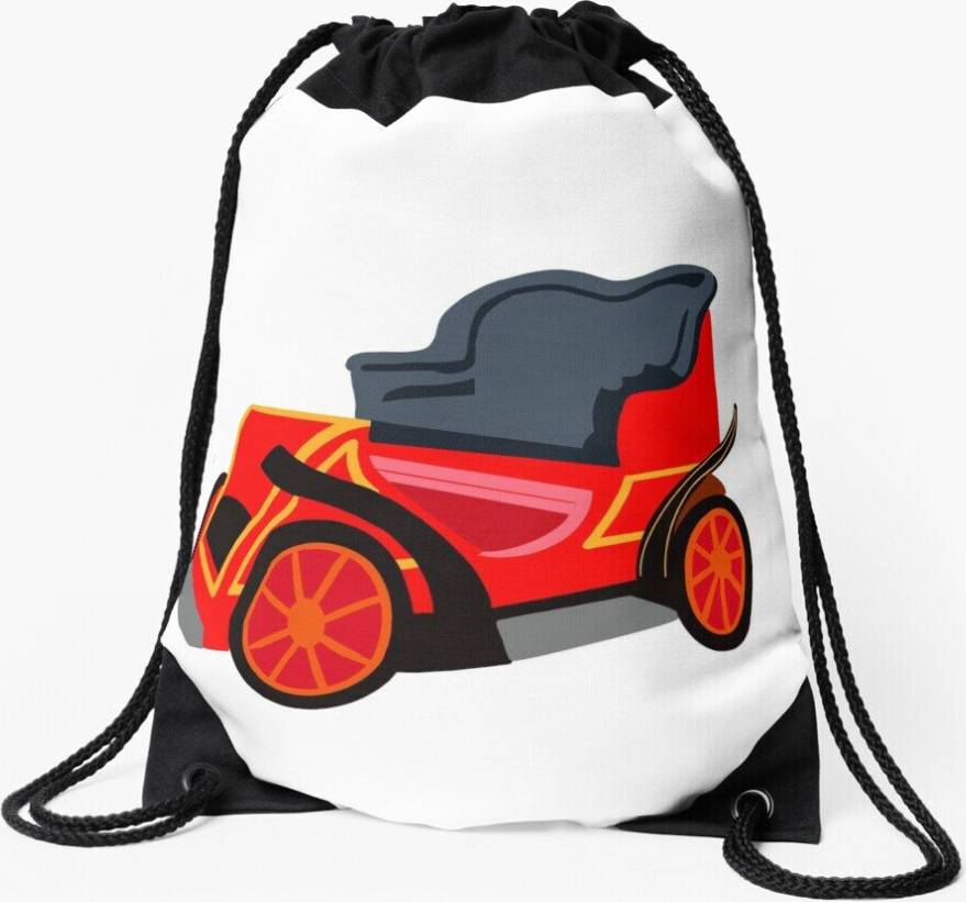 Famgem Drawstring Bag Mr.Toads MotorCar Sticker Sport Gym Shoe Backpack