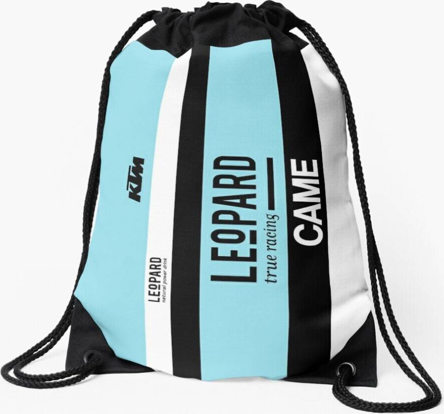 Famgem Drawstring Bag Team Leopard Racing Sport Gym Shoe Backpack