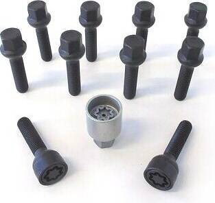 H&R Wheel Bolt Wheel Screw Set M14 Round Collar R13mm Spanner