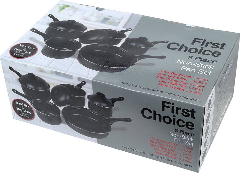 Pendeford Value Plus Aluminium Multi-Colour Cookware Set