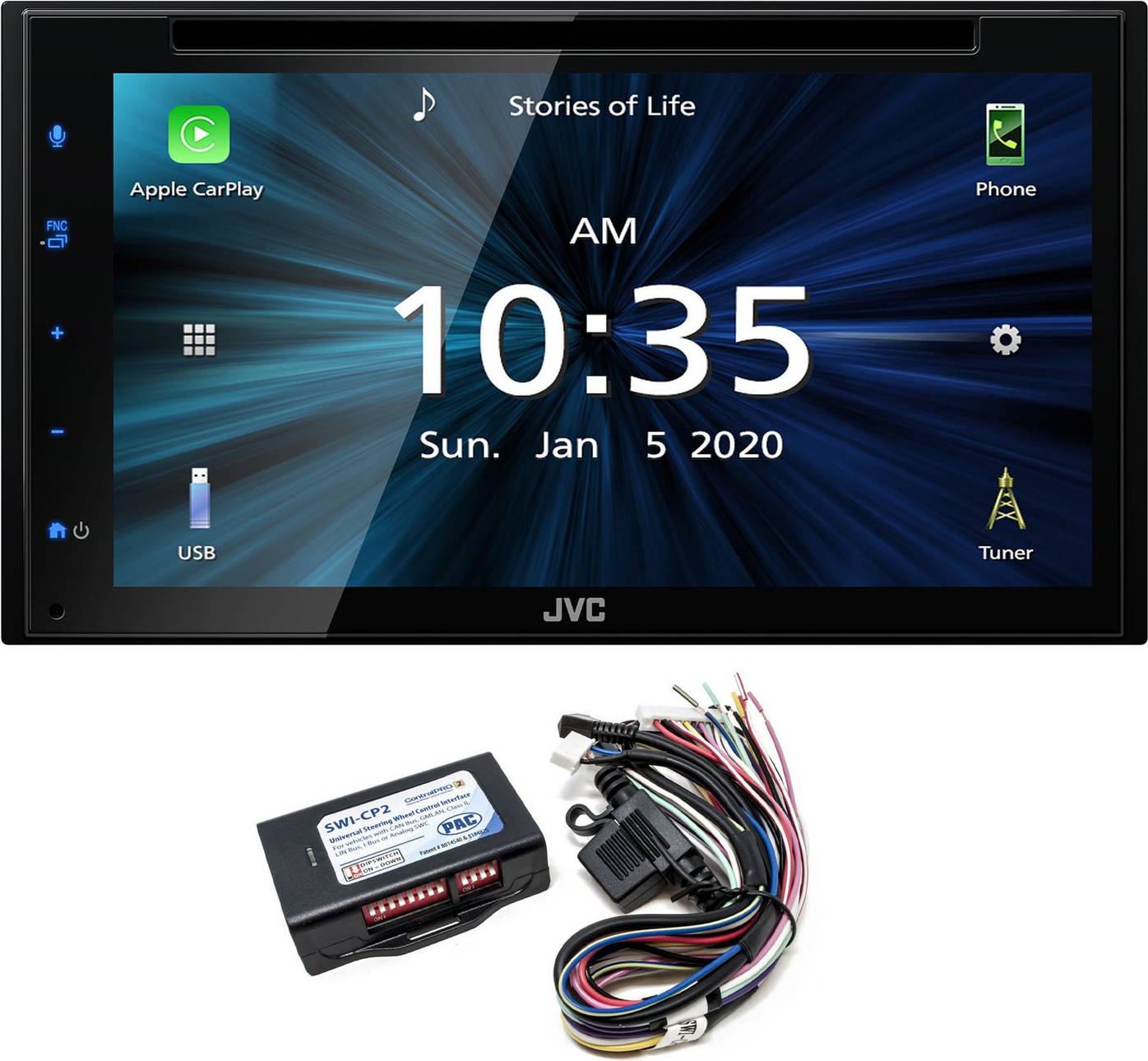 Android auto JVC KW-V660BT 6.8 Inch Carplay Android Auto Receiver