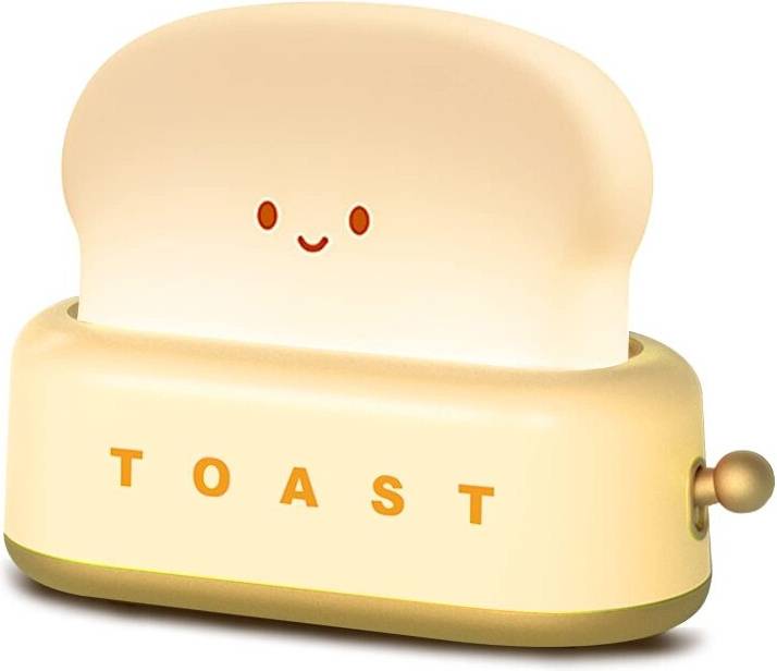 USB Rechargeable Toaster Bedside Lamp LED
