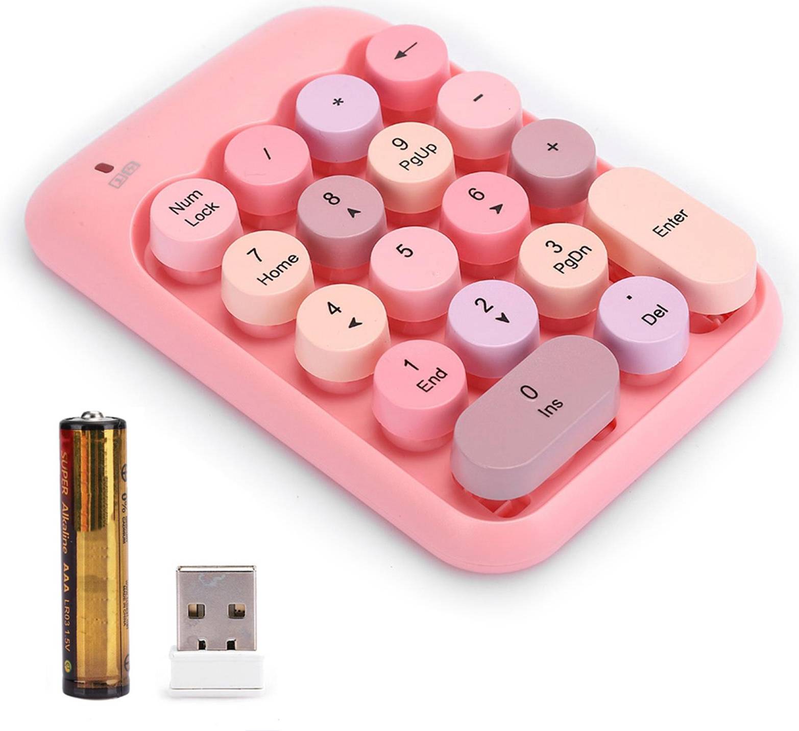 Mini keyboard wireless Mini 2.4G Wireless Numeric Keypad 18-Keys