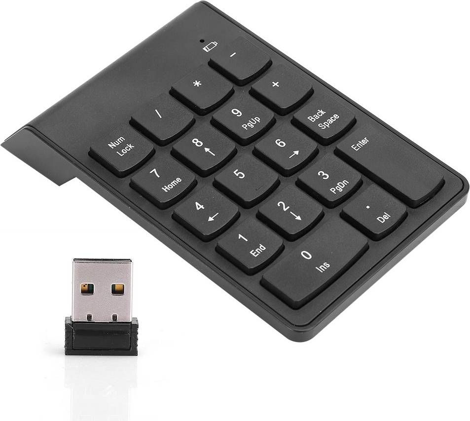 Mini keyboard wireless Mini Wireless Digital Keyboard USB 2.4GHz 18 Key