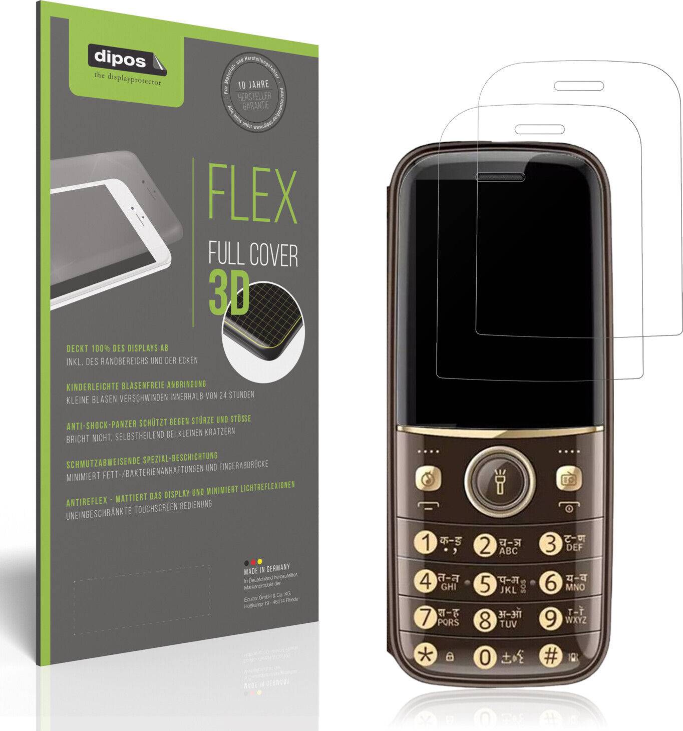 Dipos 2x Full Cover Matte Film for Cellecor R3+ Screen Protector