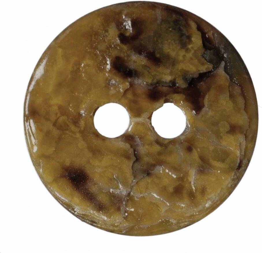 Hemline Round Shell Buttons Yellow