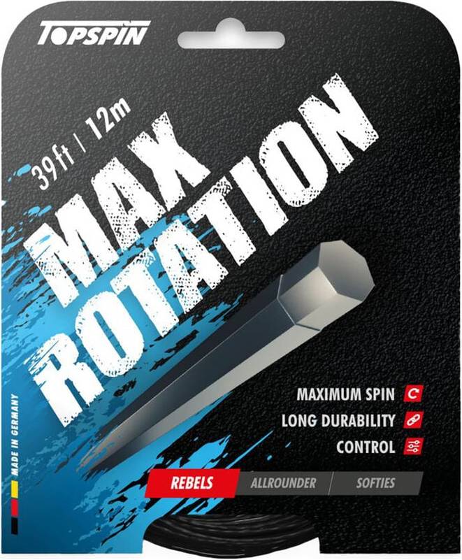Topspin Max Rotation 12m String Set Black