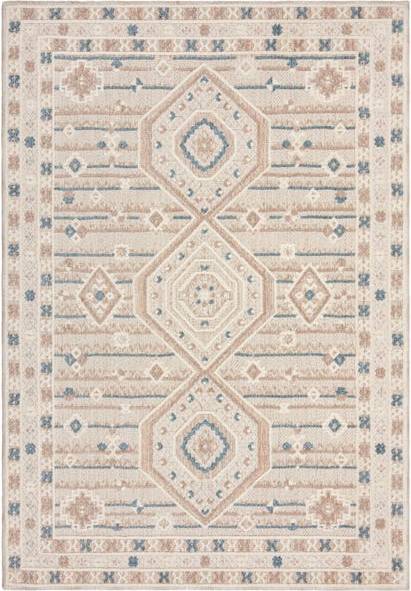 Dunelm Elessia Traditional Patterned Rug Blue 155x230cm