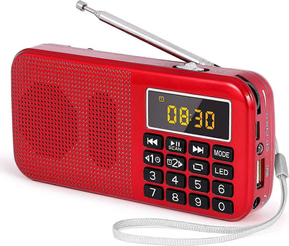 Portable FM Radio Rechargeable Battery