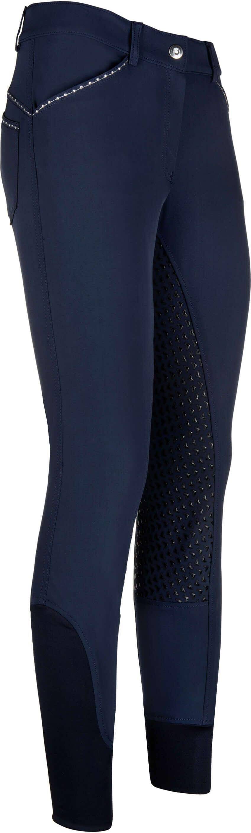 Easy Rider Full Grip Riding Pants Elodie Diamond - Bleu