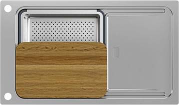 GoodHome Romesco Linea Brushed Stainless Steel Kitchen Sink