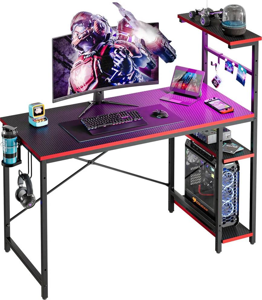 Bestier 44 Inch Rectangular Gaming Desk