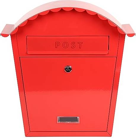 EMtronics Classic Style Wall Mountable Post Box - Red