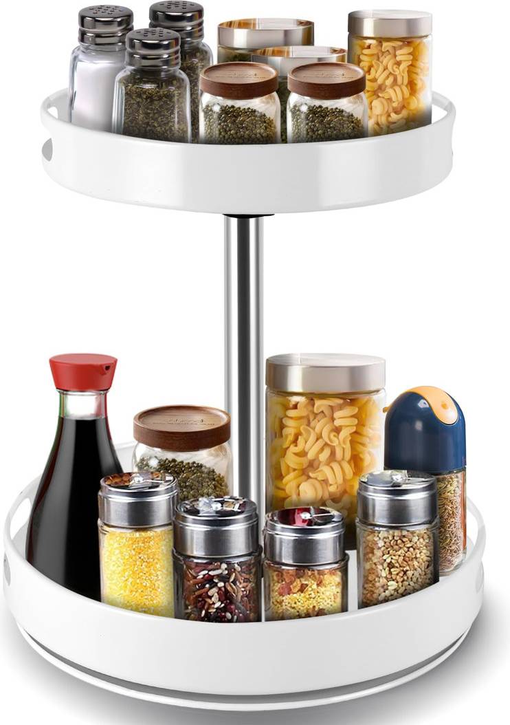 Ebern Designs Reyan Freestanding Spice Rack Marble