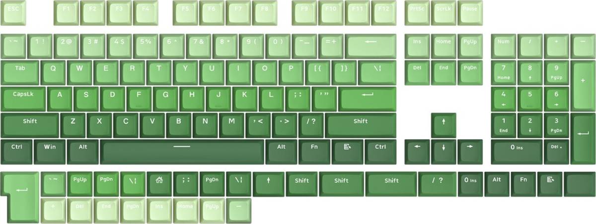 A140 Groen Keycaps