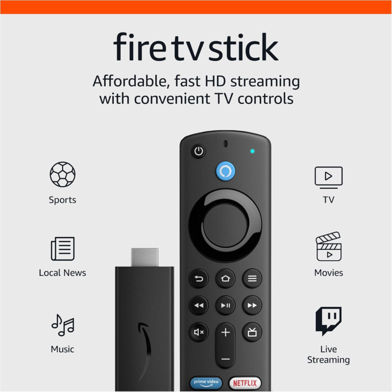 Fire stick tv Amazon Fire TV Stick HD Fast Streaming In Box