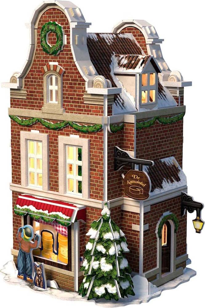 CubicFun 3D Puzzle Cheese Shop with LED Lighting