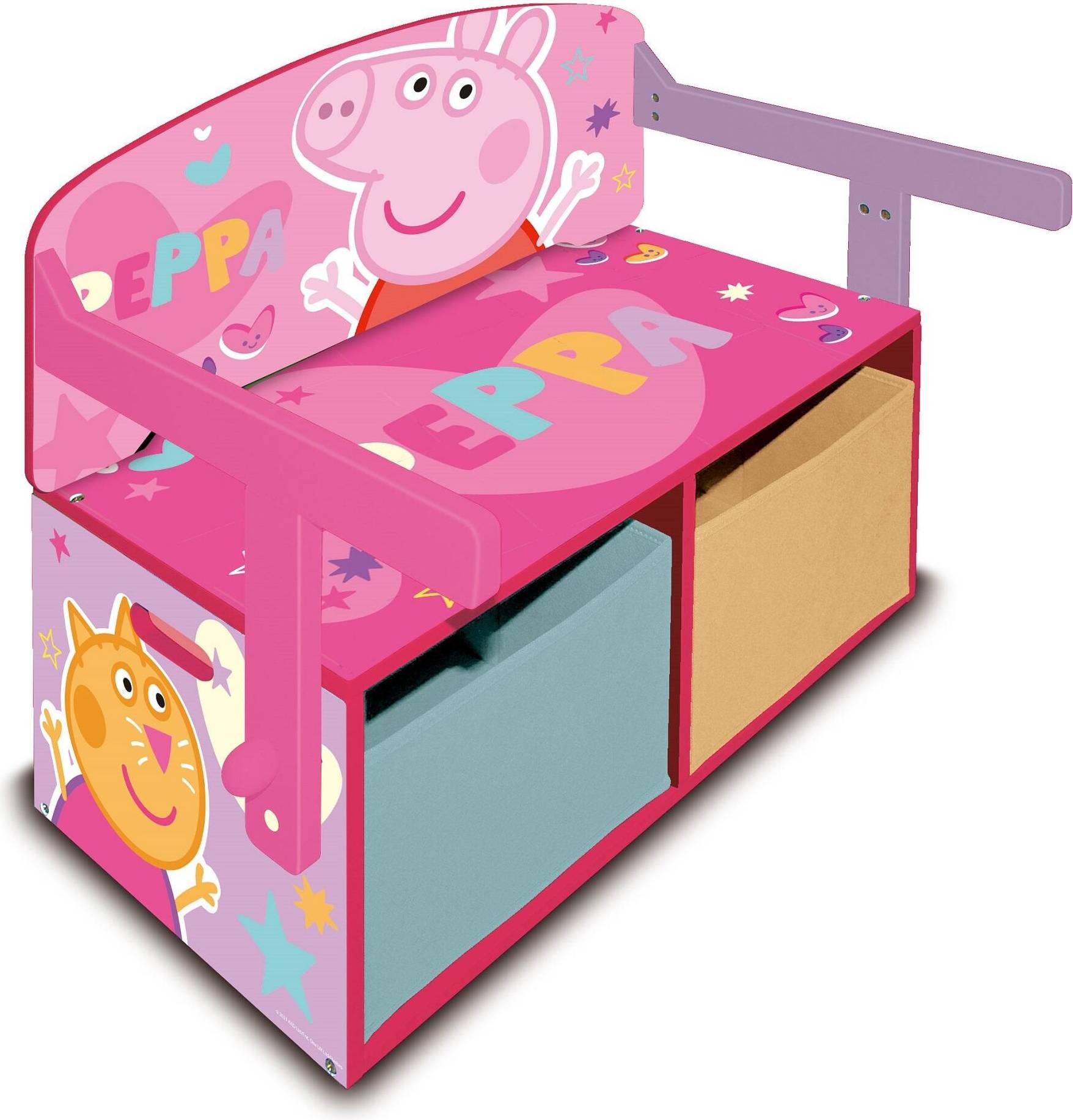 Peppa Pig 3 In 1 Storage Bench Rosa