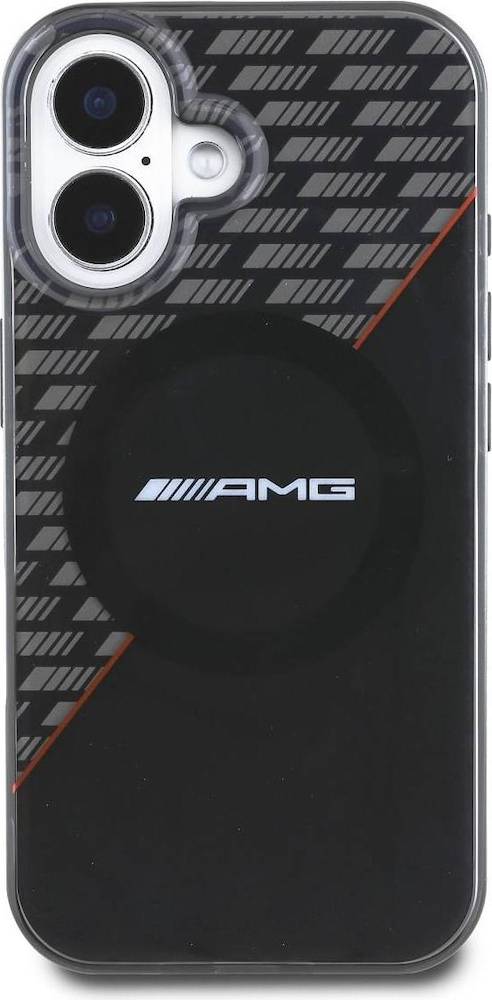 Mercedes Protective Case for iPhone 16 Plus Rhombs Red
