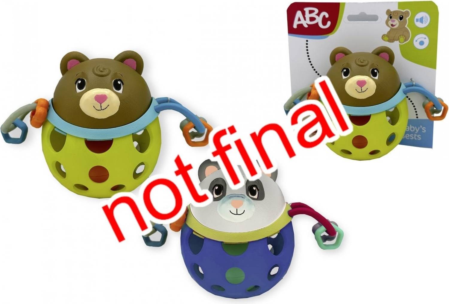Simba Legetøj ABC-Rangleboldbjørne 2 Slags