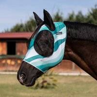 Pro-Tech Horse Fly Bonnet In Lycra With Ear Net - Bleu