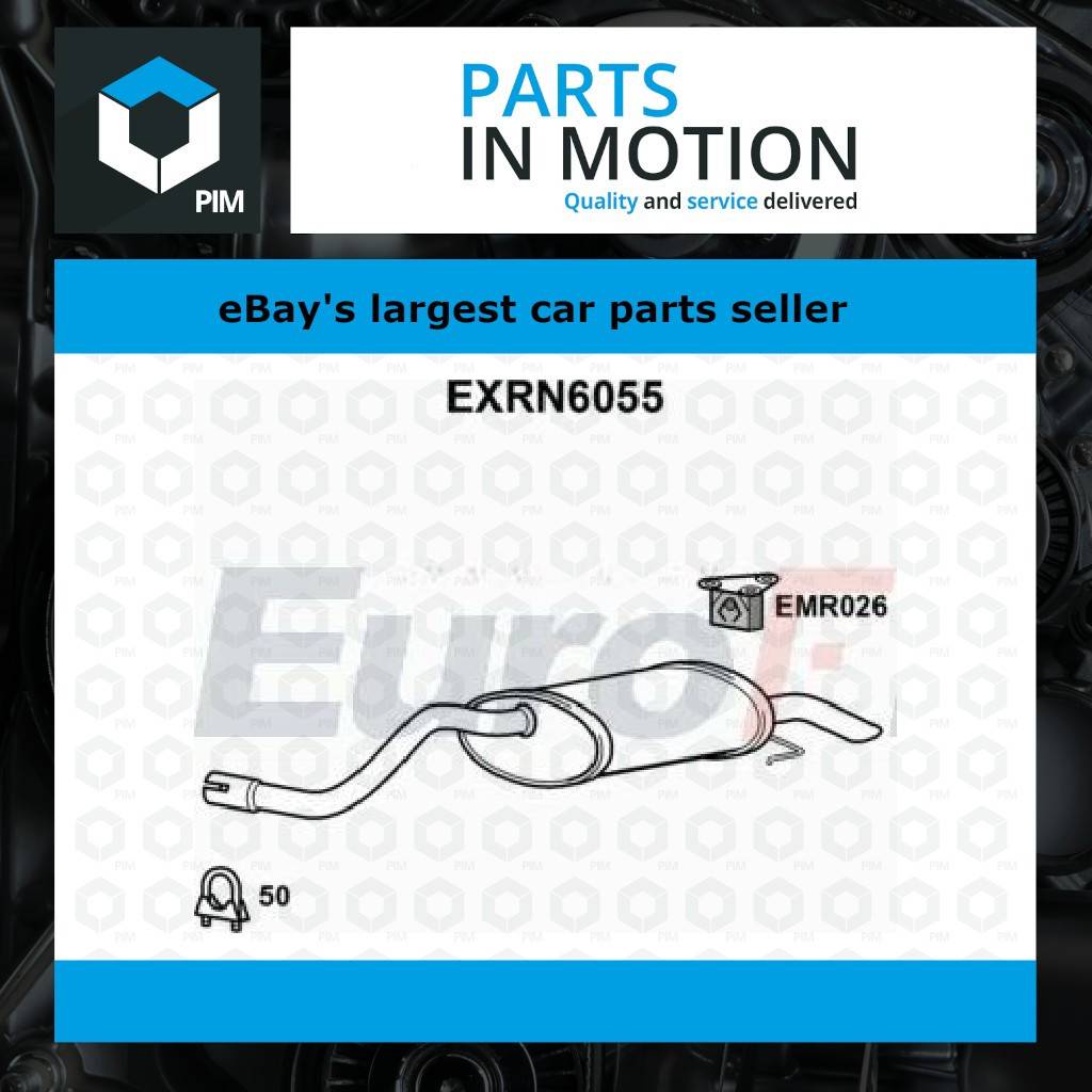 Premium Exhaust Back Rear Box EXRN6055