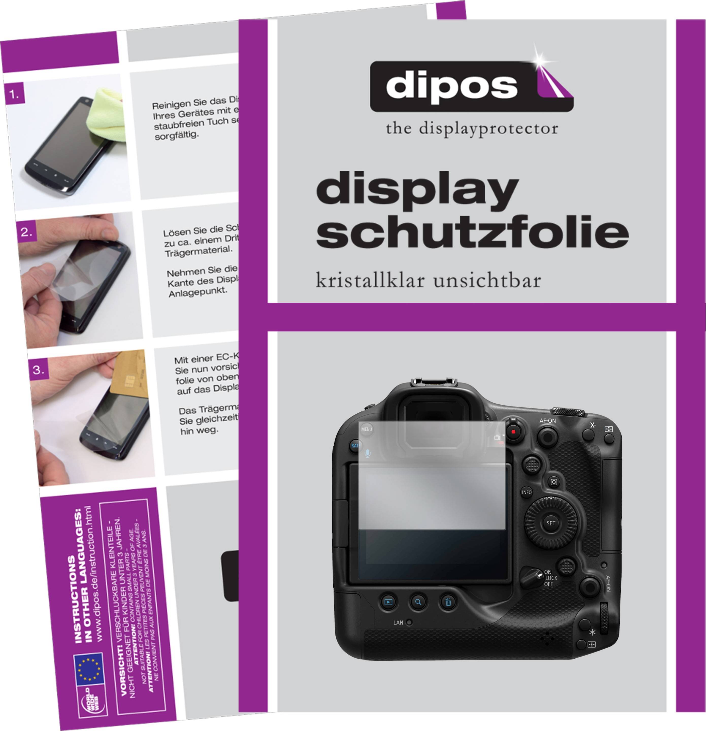 Dipos 5x Screen Protector Canon Eos R3