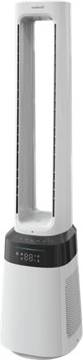 White Digital Remote Controlled Multifunctional Bladeless Fan