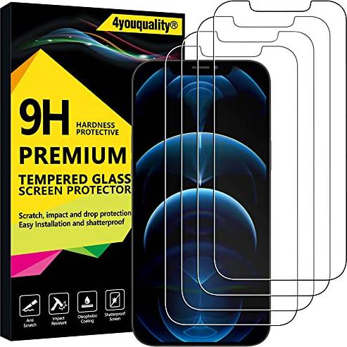 4youquality 4-Pack Screen Protector iPhone 12 Pro Max