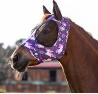 Pro-Tech Horse Fly Bonnet In Lycra With Ear Net - Violet