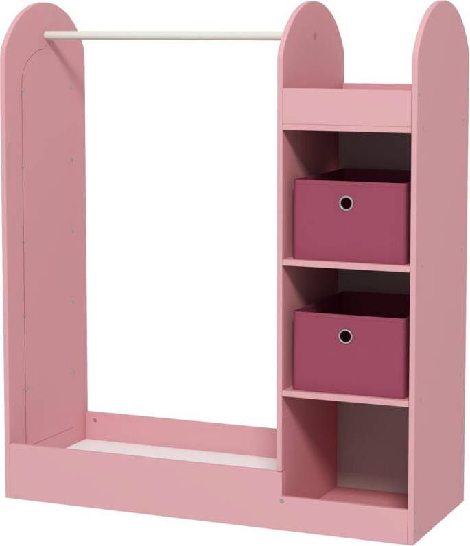 Attaccapanni per Bambini con Ripiani Rosa