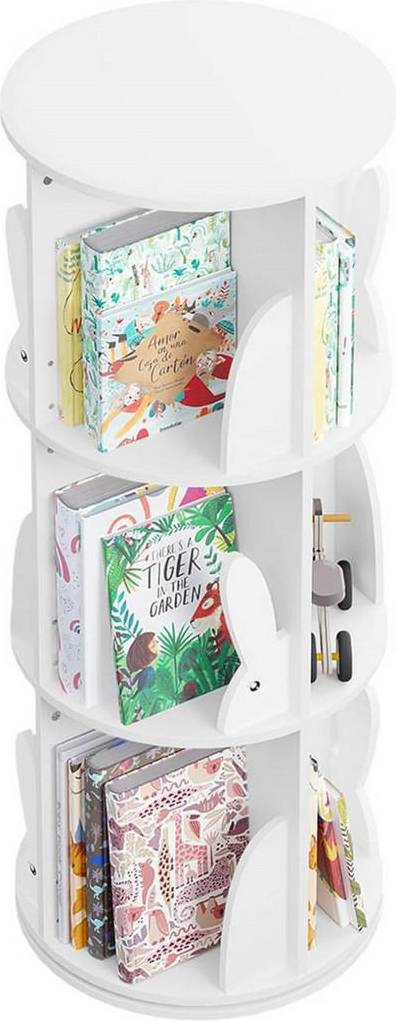 WOLTU 4 Tier Rotating Bookcase Storage Unit