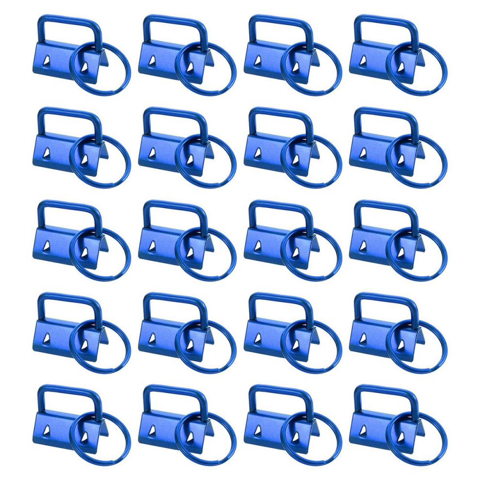 Torribaly Key Fob Hardware with Keychain Rings - Blue