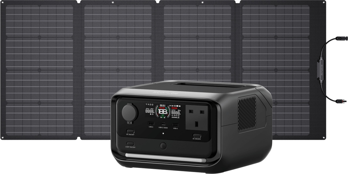 Ecoflow river Ecoflow RIVER 3 Plus Solar Generator PV 60W