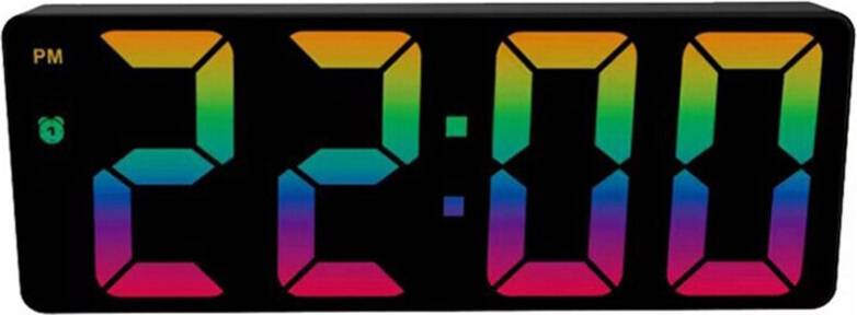 Maxpower Digital Alarm Clock Colorful LED Screen Display