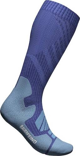Compression socks for women Bauerfeind Outdoor Merino Compression Socks - Blue