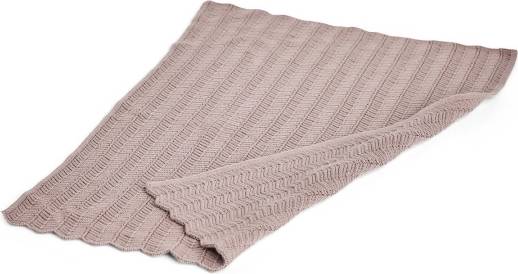 Doll Blanket Fishbone Knit Powder