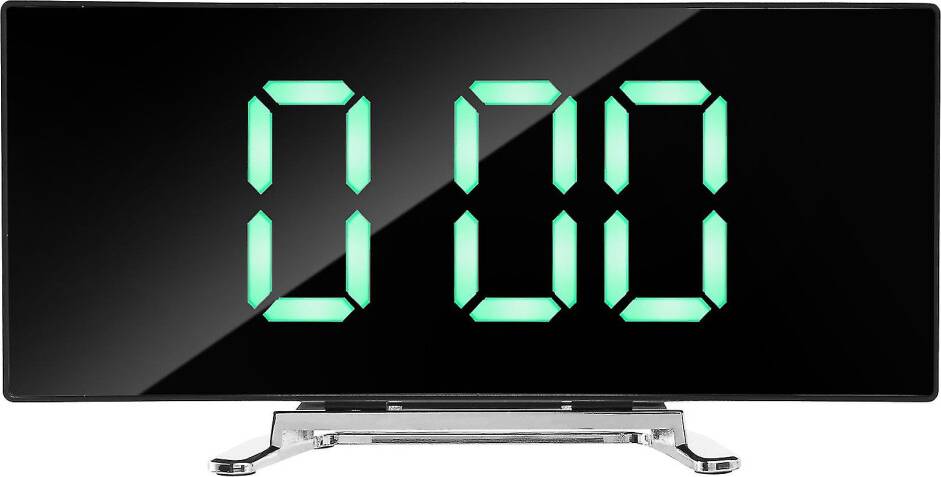 Digital clock Typecat Digital Alarm Clock 7 Inch Curved Dimmable Led Screen