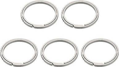 Uxcell Titanium Keychain Rings - Silver