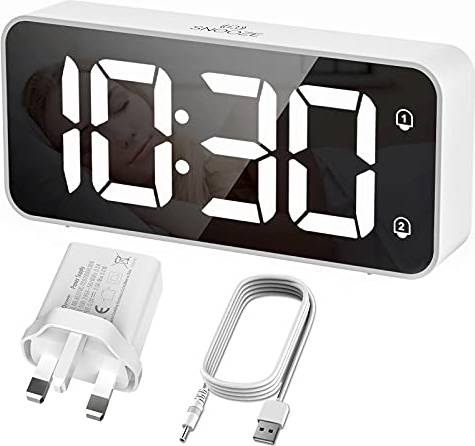 Hermic Large Digital Alarm Clock