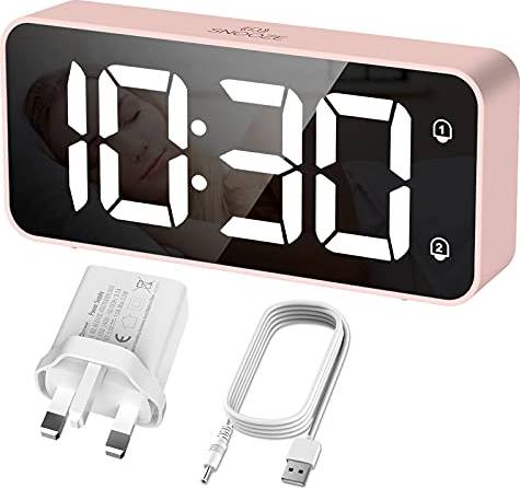 Hermic Digital Alarm Clock Large Display